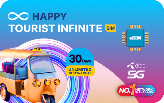 Thaiföld korlátlan adatforgalmú eSIM 30 napig HÍVÁSSAL