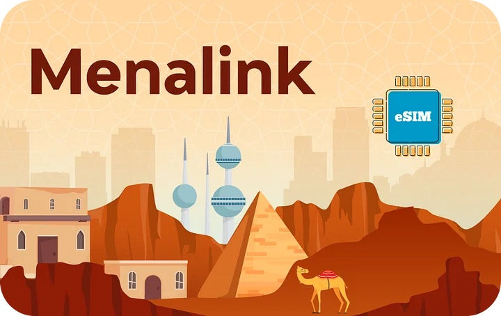 Közel-Kelet és Észak-Afrika 3GB eSIM 30 napig 13 országba