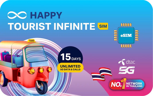 Thaiföld korlátlan adatforgalmú eSIM 15 napig HÍVÁSSAL