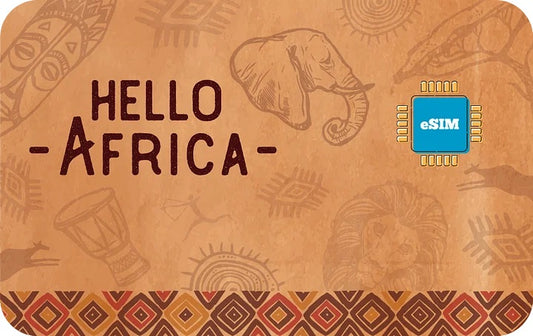 Afrika 1GB eSIM 30 napig 27 országba
