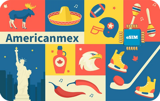 Észak-Amerika+Mexikó 3GB eSIM 30 napig 3 országba