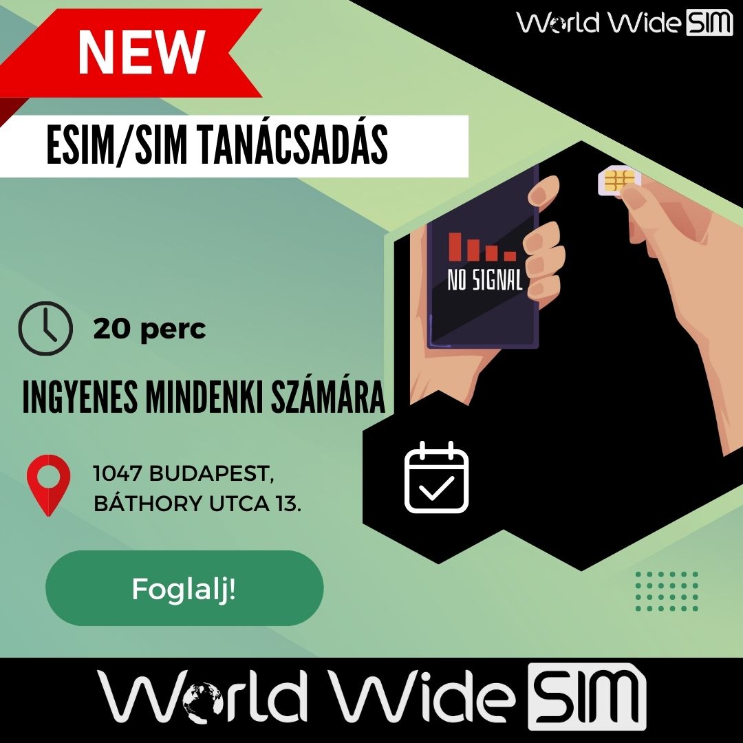 Ingyenes eSIM/SIM vásárlási tanácsadás