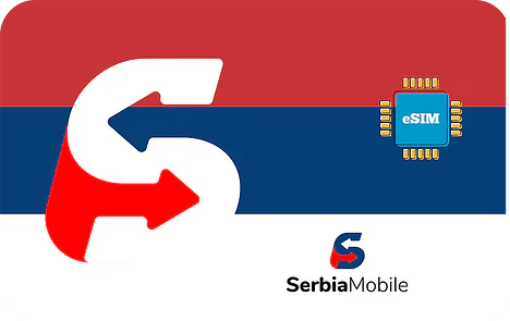 Szerbia 3GB adatfrogalmú eSIM 30 napig