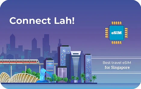 Szingapúr 1GB adatforgalmú eSIM 7 napig